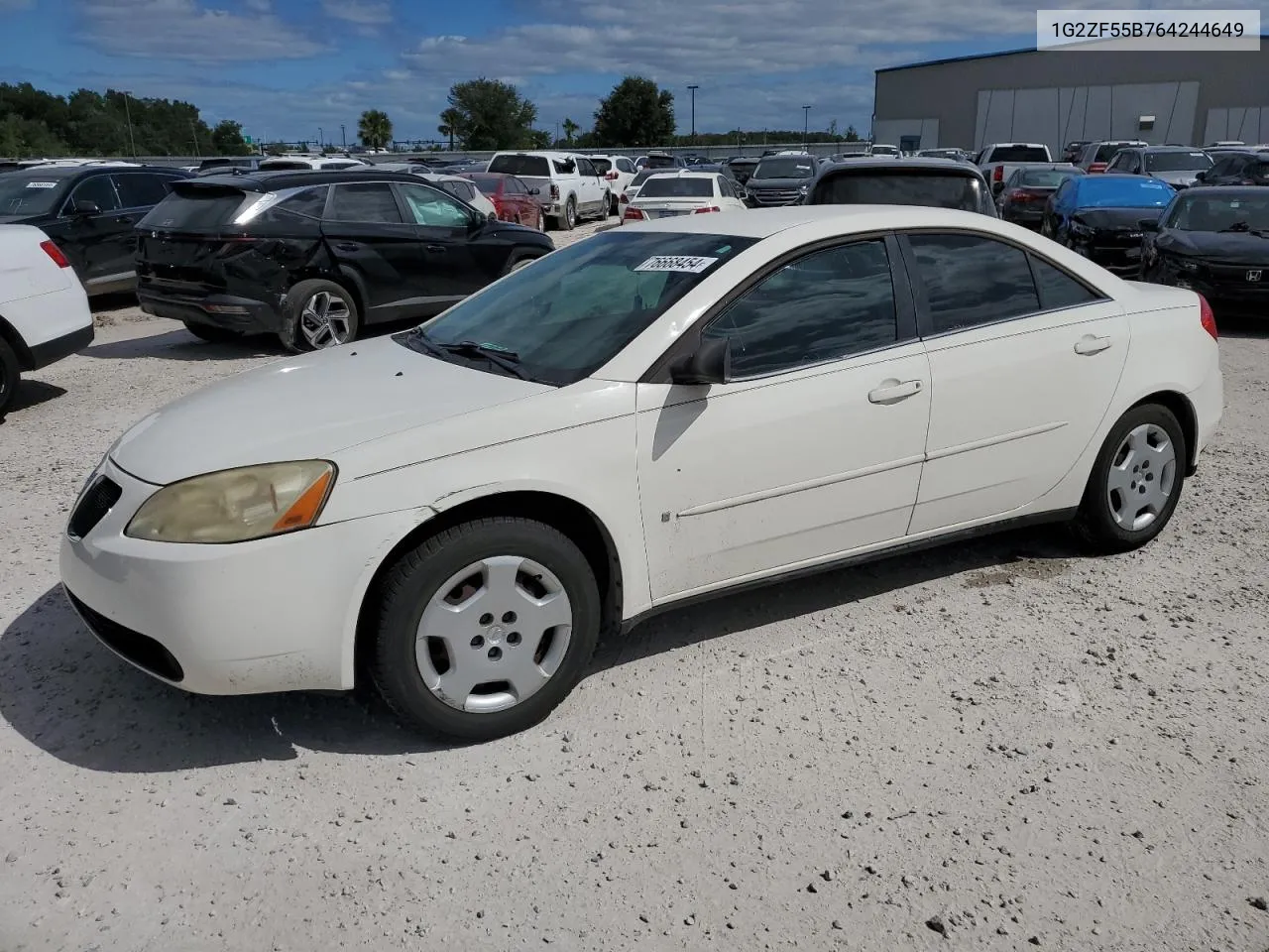 2006 Pontiac G6 Se VIN: 1G2ZF55B764244649 Lot: 76668454