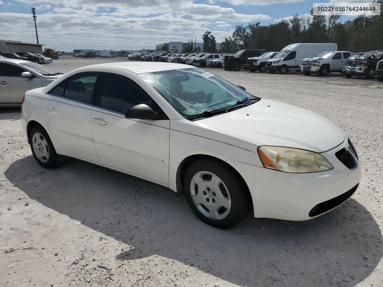 2006 Pontiac G6 Se VIN: 1G2ZF55B764244649 Lot: 76668454