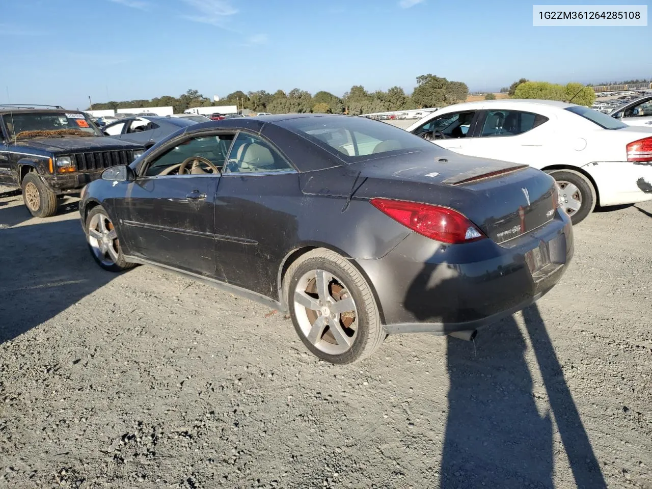 2006 Pontiac G6 Gtp VIN: 1G2ZM361264285108 Lot: 77257054