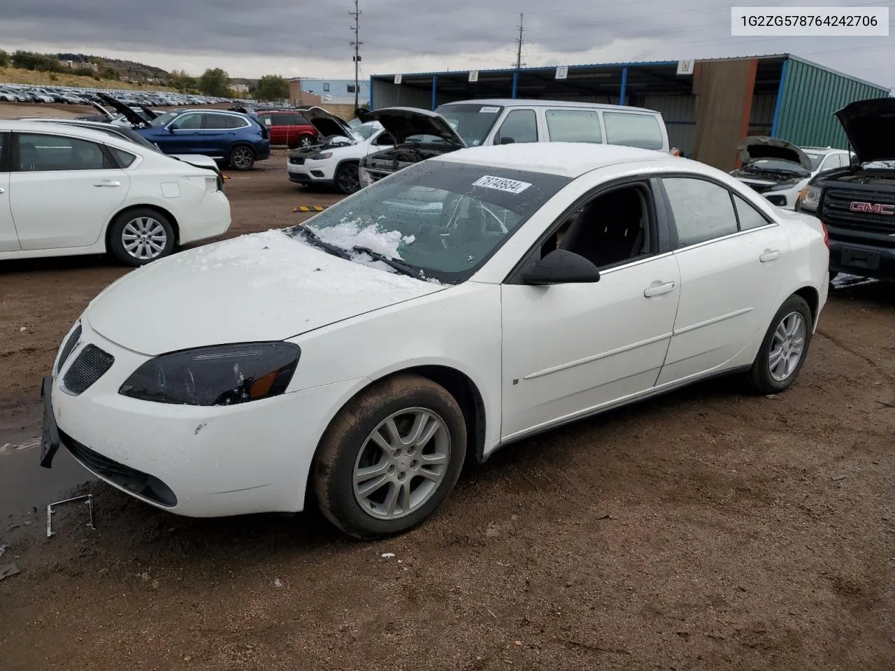 2006 Pontiac G6 Se1 VIN: 1G2ZG578764242706 Lot: 78748934