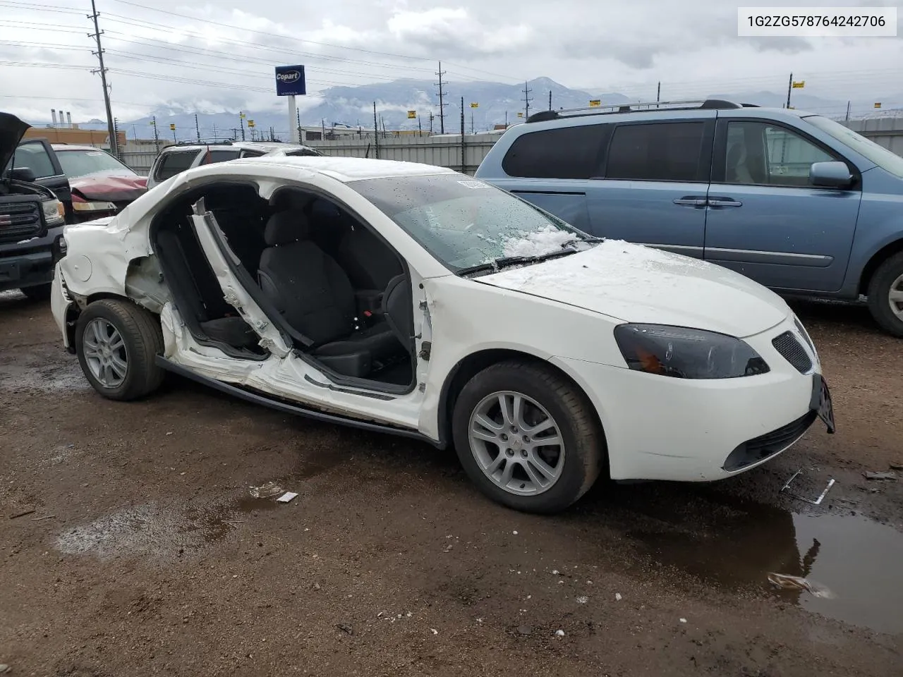 2006 Pontiac G6 Se1 VIN: 1G2ZG578764242706 Lot: 78748934