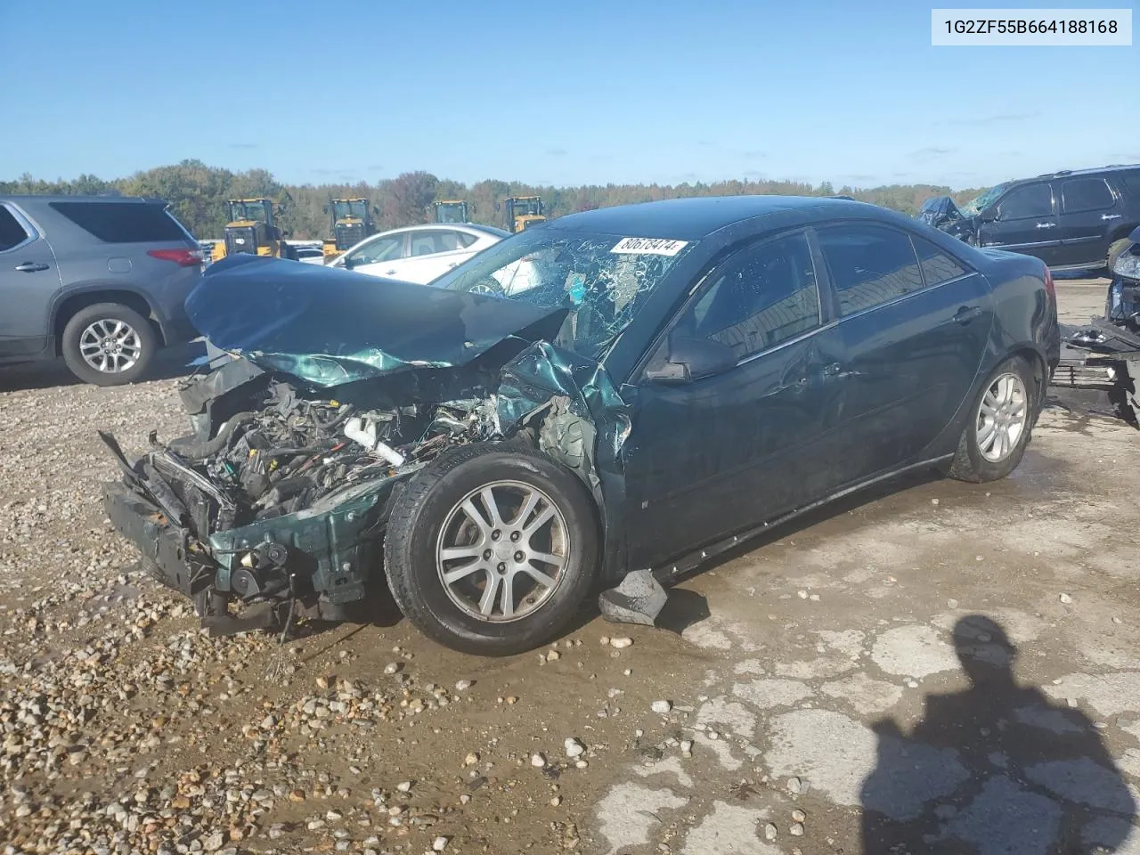 1G2ZF55B664188168 2006 Pontiac G6 Se