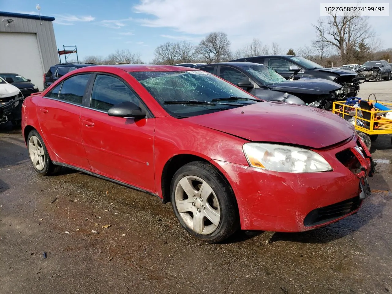 2007 Pontiac G6 Base VIN: 1G2ZG58B274199498 Lot: 41208844