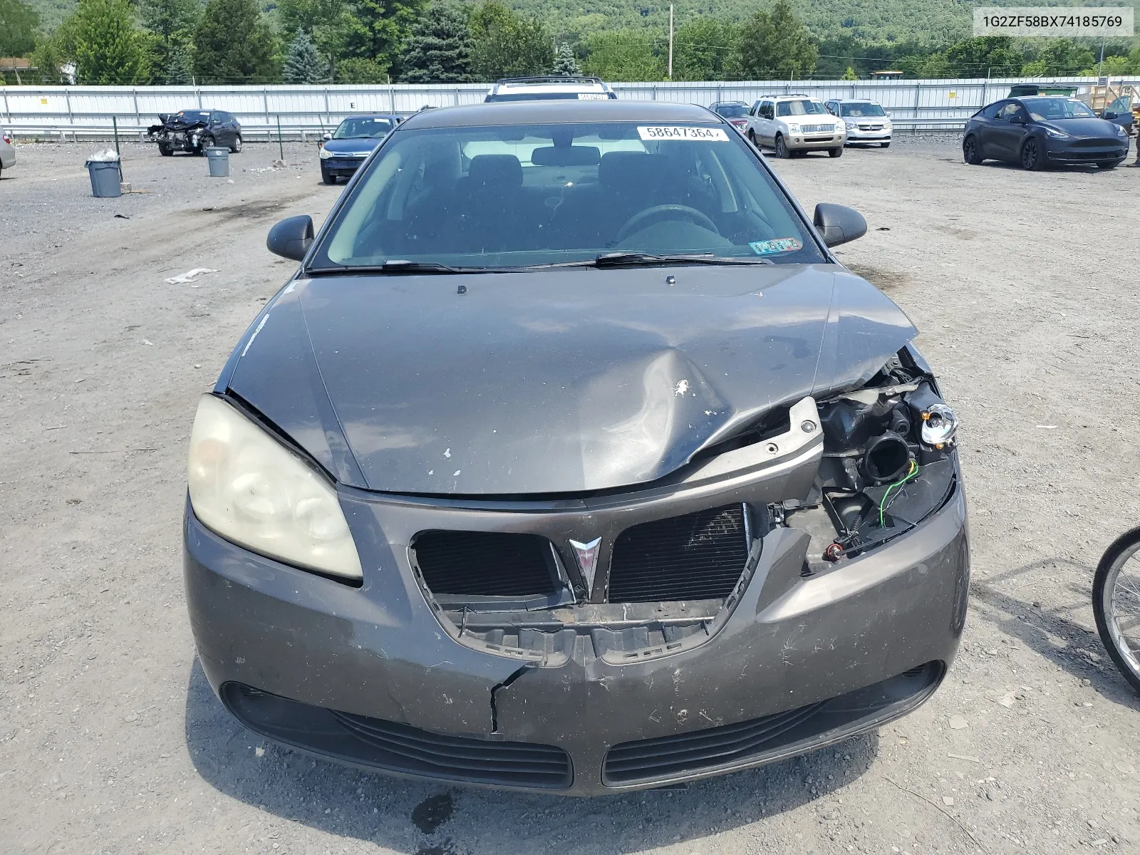 2007 Pontiac G6 Value Leader VIN: 1G2ZF58BX74185769 Lot: 58647364