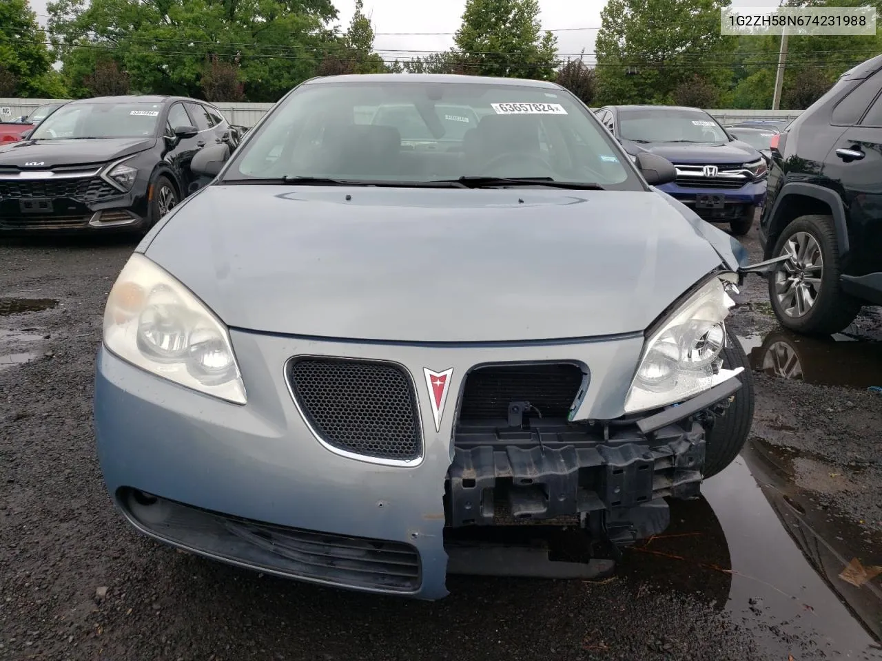 2007 Pontiac G6 Gt VIN: 1G2ZH58N674231988 Lot: 63657824