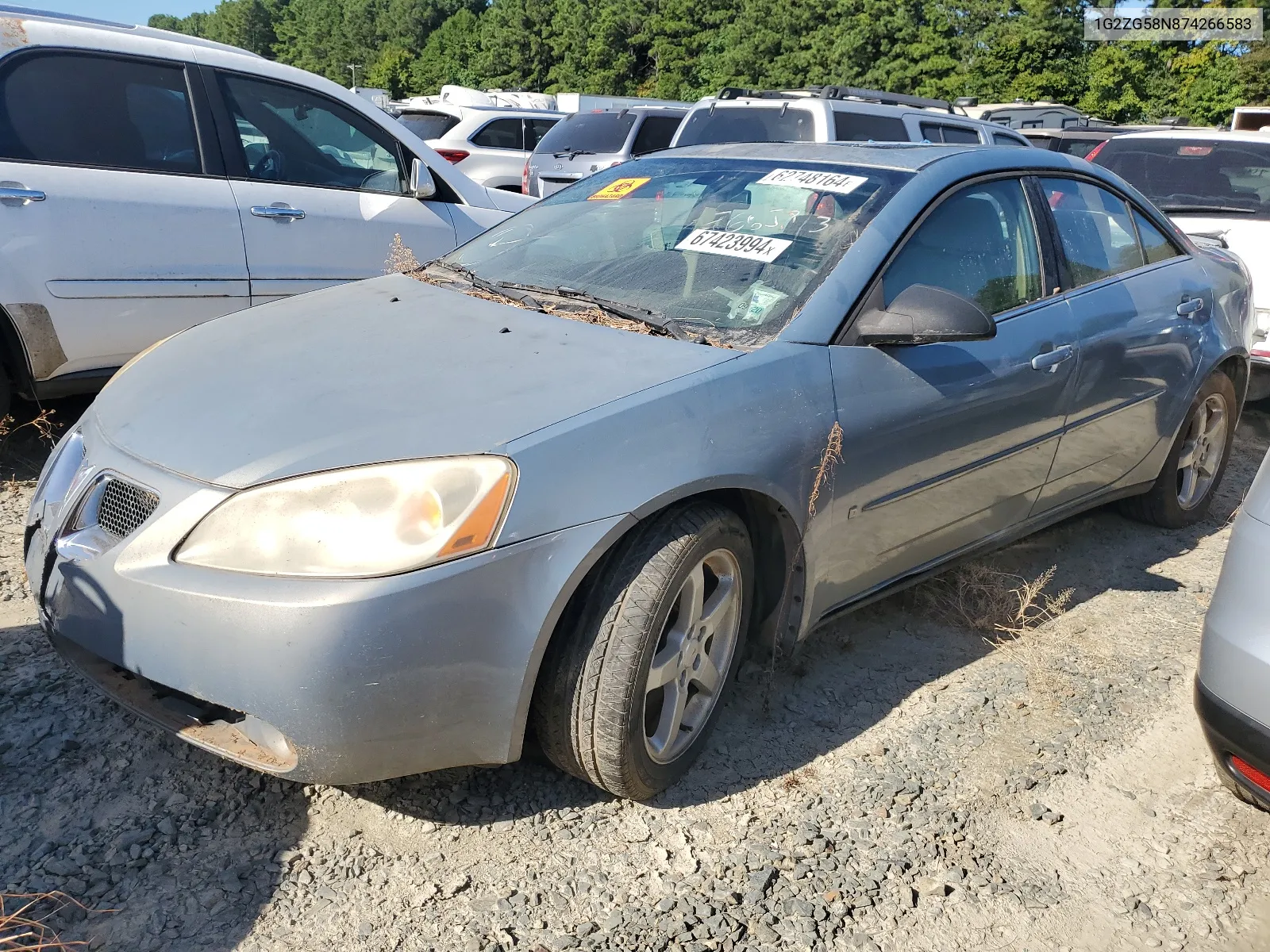 2007 Pontiac G6 Base VIN: 1G2ZG58N874266583 Lot: 67423994