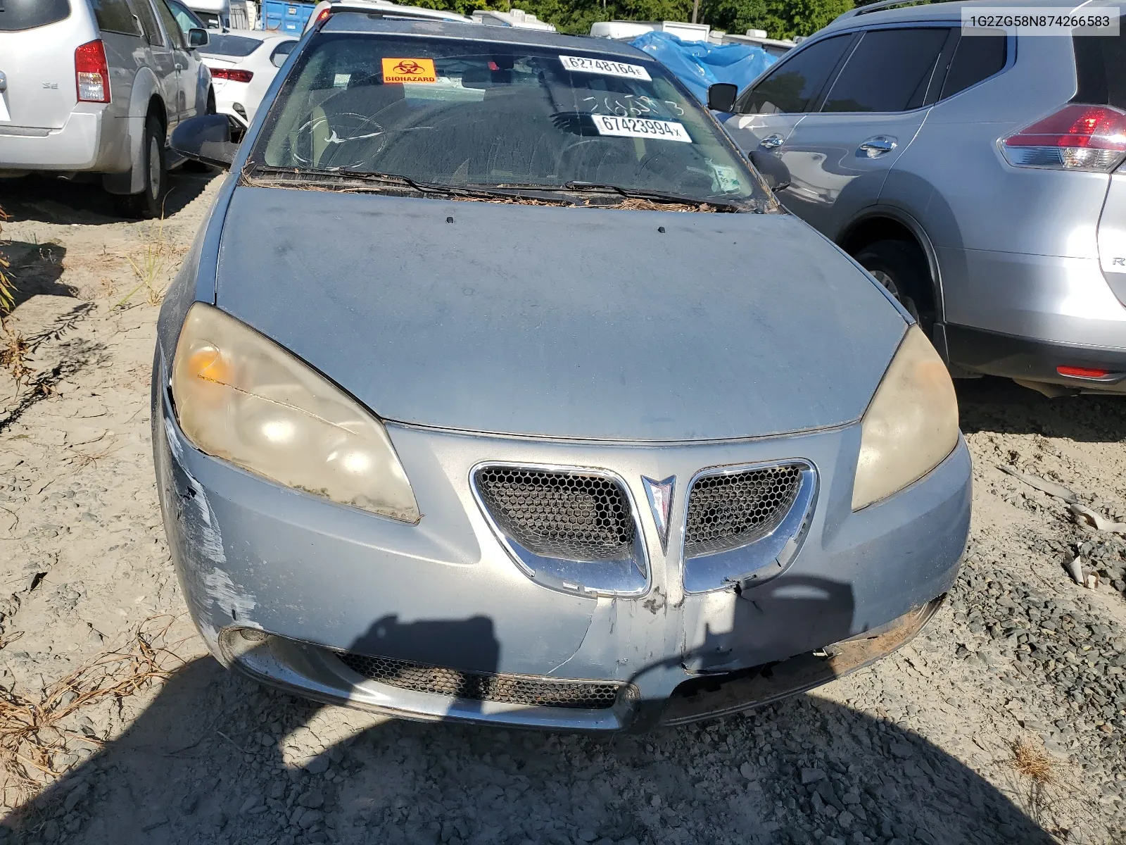 2007 Pontiac G6 Base VIN: 1G2ZG58N874266583 Lot: 67423994