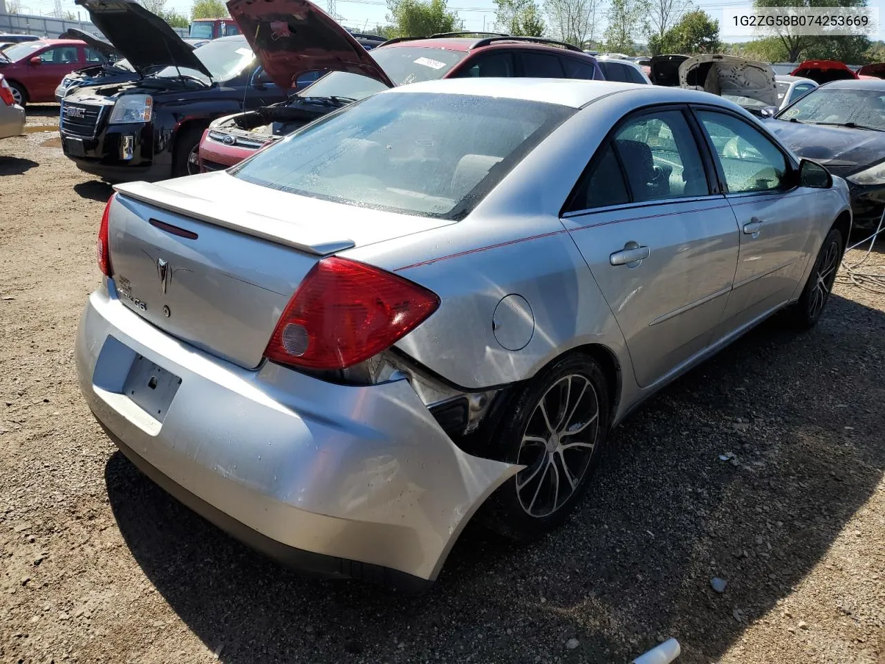 2007 Pontiac G6 Base VIN: 1G2ZG58B074253669 Lot: 69531694