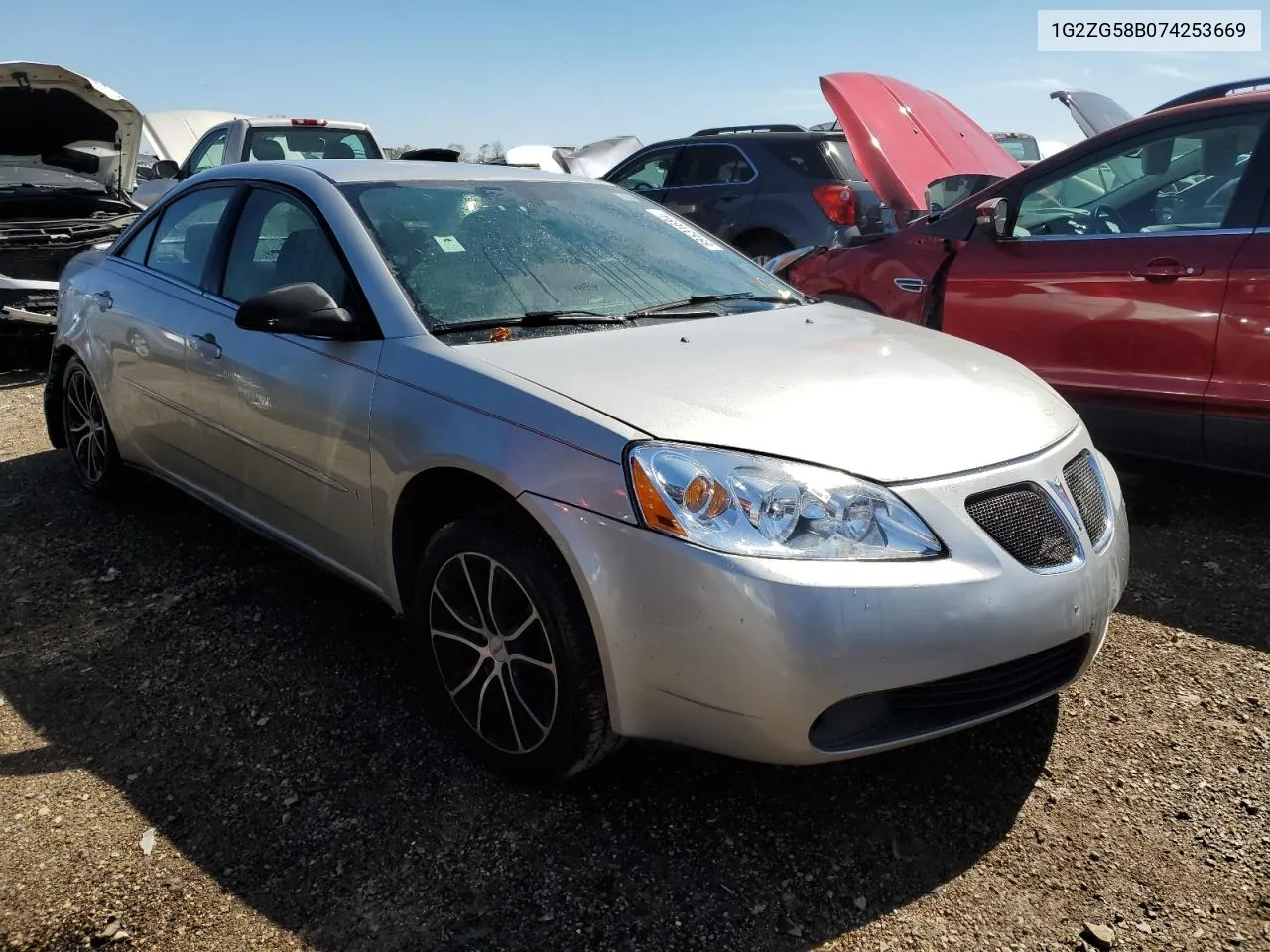 2007 Pontiac G6 Base VIN: 1G2ZG58B074253669 Lot: 69531694