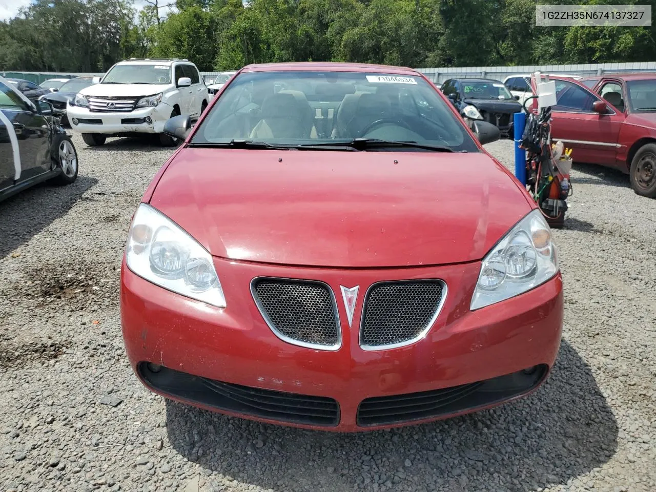 2007 Pontiac G6 Gt VIN: 1G2ZH35N674137327 Lot: 71046534