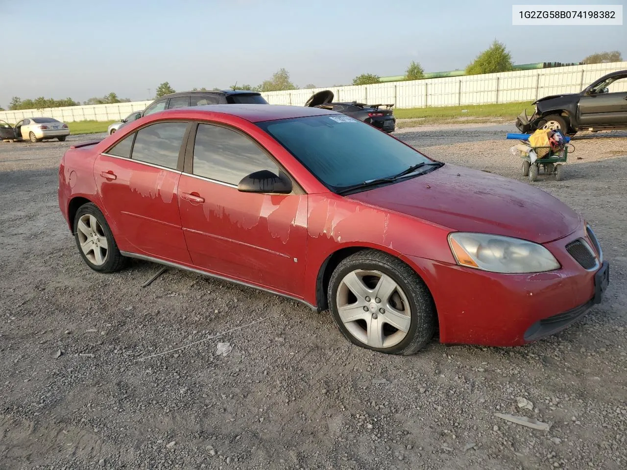 2007 Pontiac G6 Base VIN: 1G2ZG58B074198382 Lot: 71837114