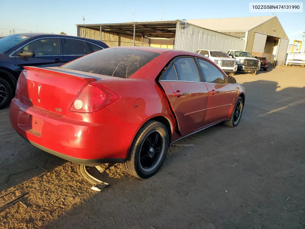 2007 Pontiac G6 Base VIN: 1G2ZG58N474131990 Lot: 71997654