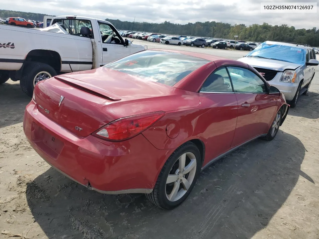 2007 Pontiac G6 Gt VIN: 1G2ZH35N074126937 Lot: 72012964