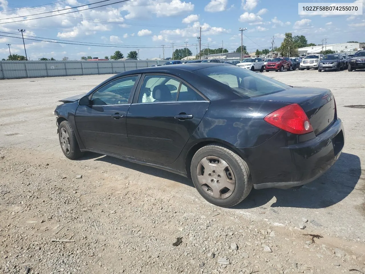 2007 Pontiac G6 Value Leader VIN: 1G2ZF58B074255070 Lot: 72501214