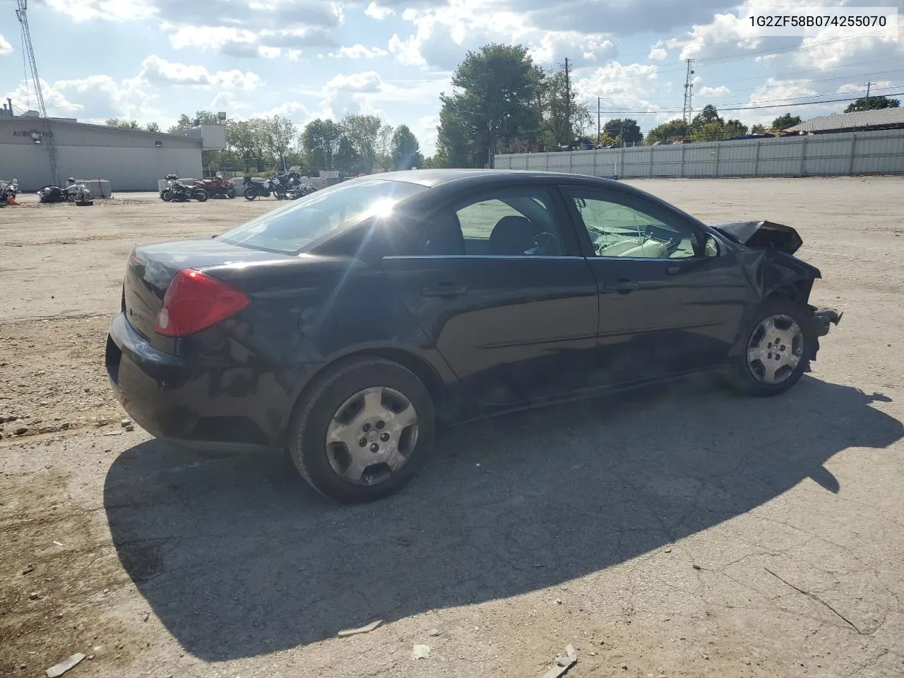 2007 Pontiac G6 Value Leader VIN: 1G2ZF58B074255070 Lot: 72501214