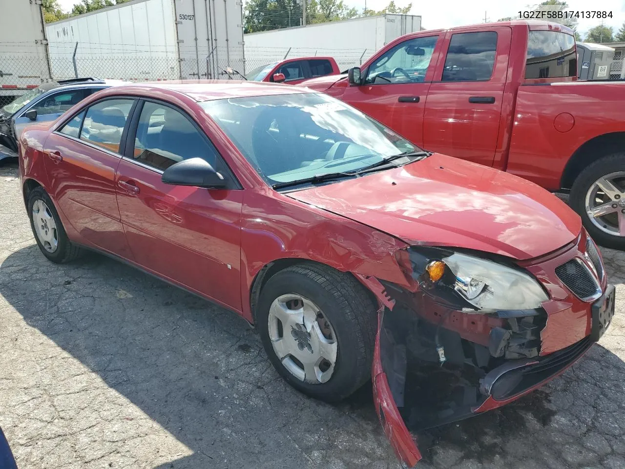 2007 Pontiac G6 Value Leader VIN: 1G2ZF58B174137884 Lot: 72761074