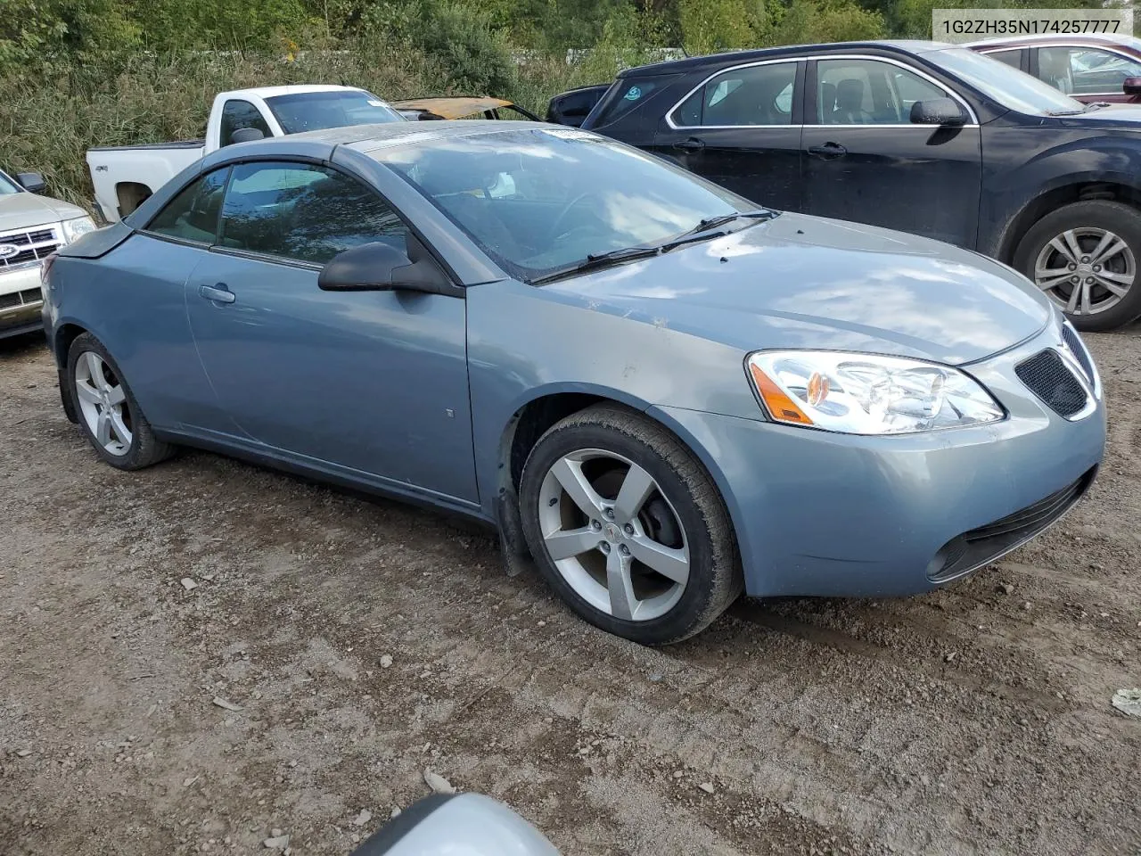 2007 Pontiac G6 Gt VIN: 1G2ZH35N174257777 Lot: 73122394