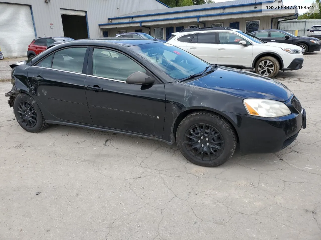 2007 Pontiac G6 Value Leader VIN: 1G2ZF58B774168542 Lot: 73194594