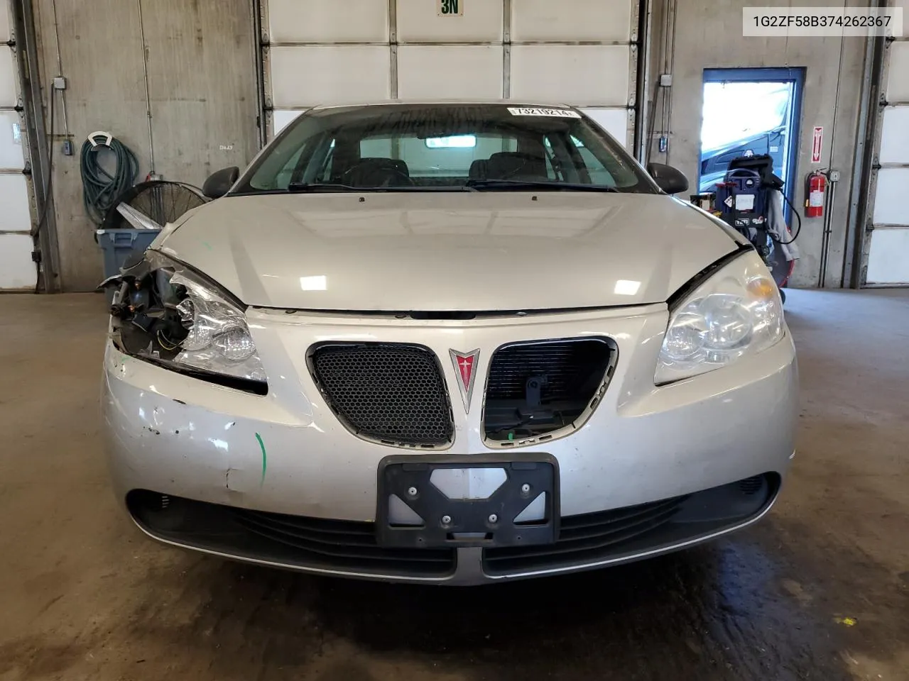 2007 Pontiac G6 Value Leader VIN: 1G2ZF58B374262367 Lot: 73219214