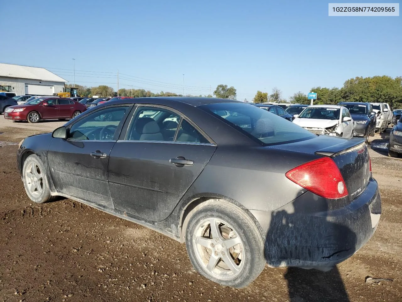 2007 Pontiac G6 Base VIN: 1G2ZG58N774209565 Lot: 74426914