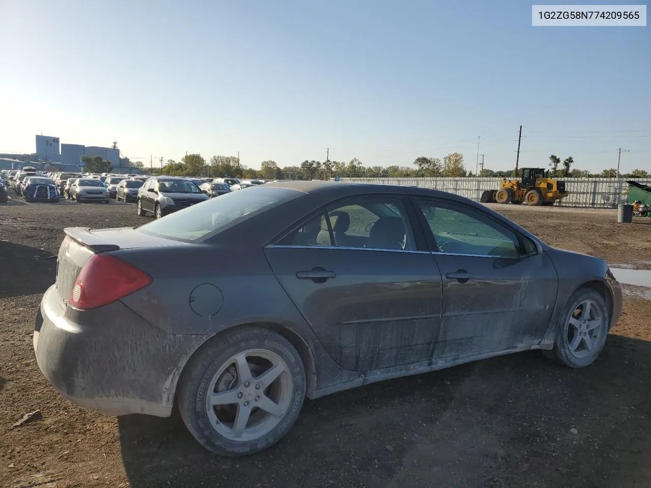 2007 Pontiac G6 Base VIN: 1G2ZG58N774209565 Lot: 74426914