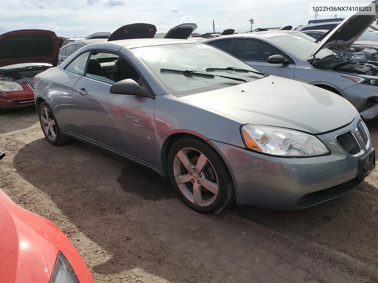 2007 Pontiac G6 Gt VIN: 1G2ZH36NX74108203 Lot: 74774824