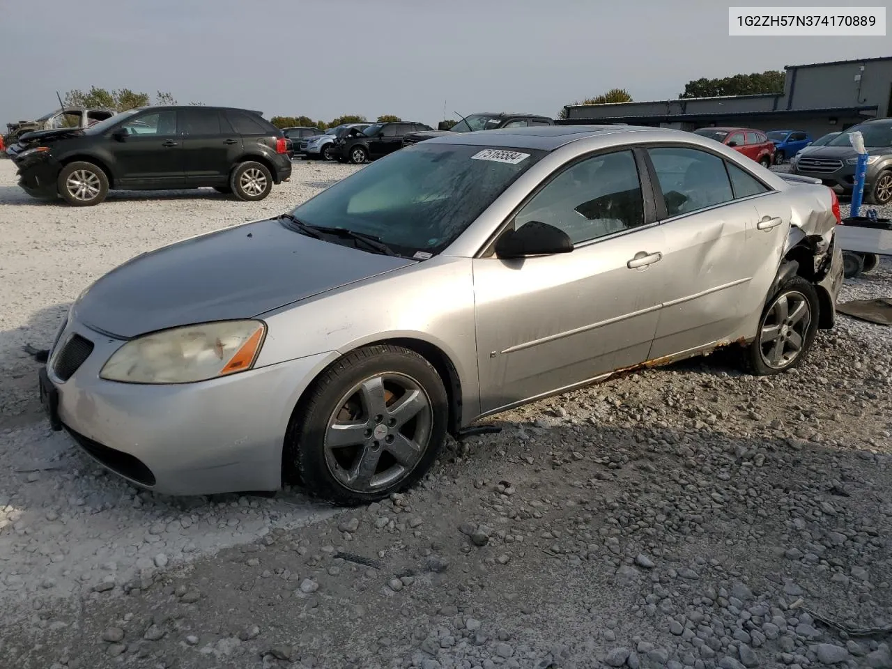 2007 Pontiac G6 Gt VIN: 1G2ZH57N374170889 Lot: 75165584