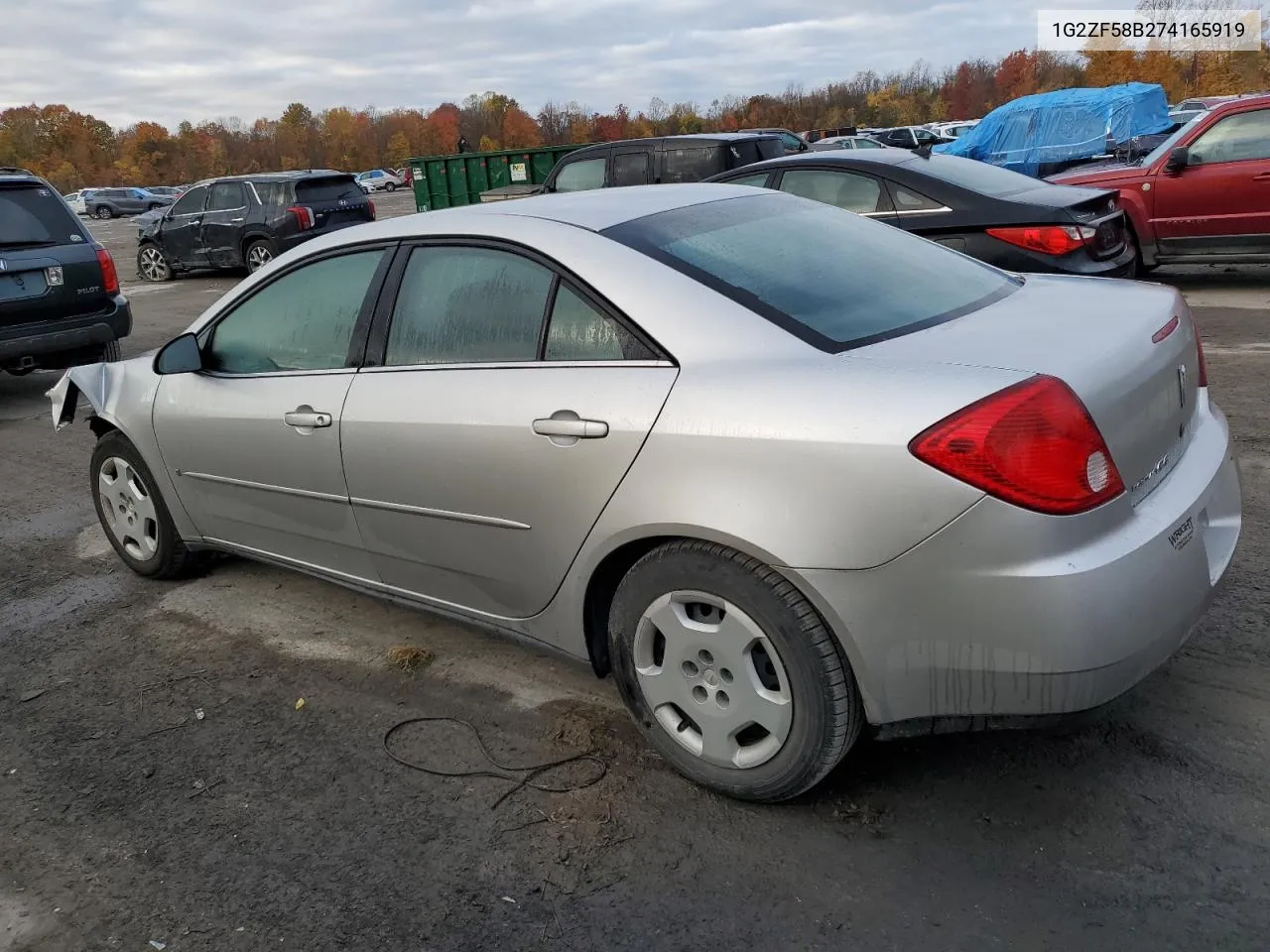 2007 Pontiac G6 Value Leader VIN: 1G2ZF58B274165919 Lot: 76661904