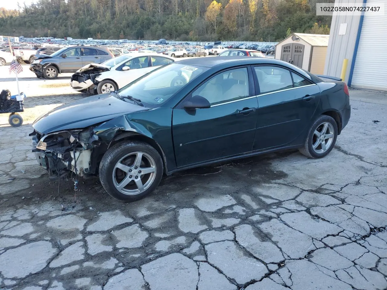 2007 Pontiac G6 Base VIN: 1G2ZG58N074227437 Lot: 76728664