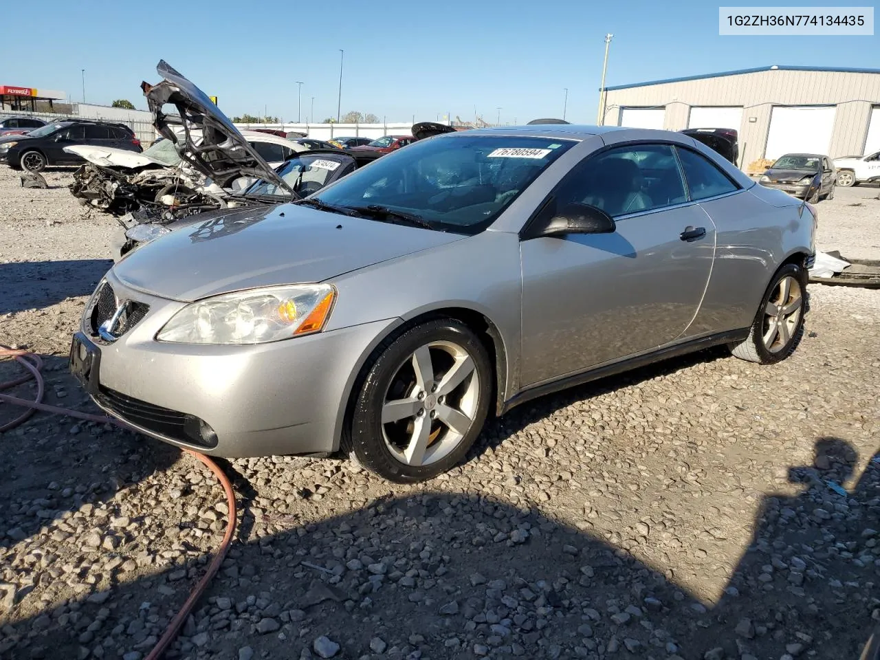 2007 Pontiac G6 Gt VIN: 1G2ZH36N774134435 Lot: 76780594