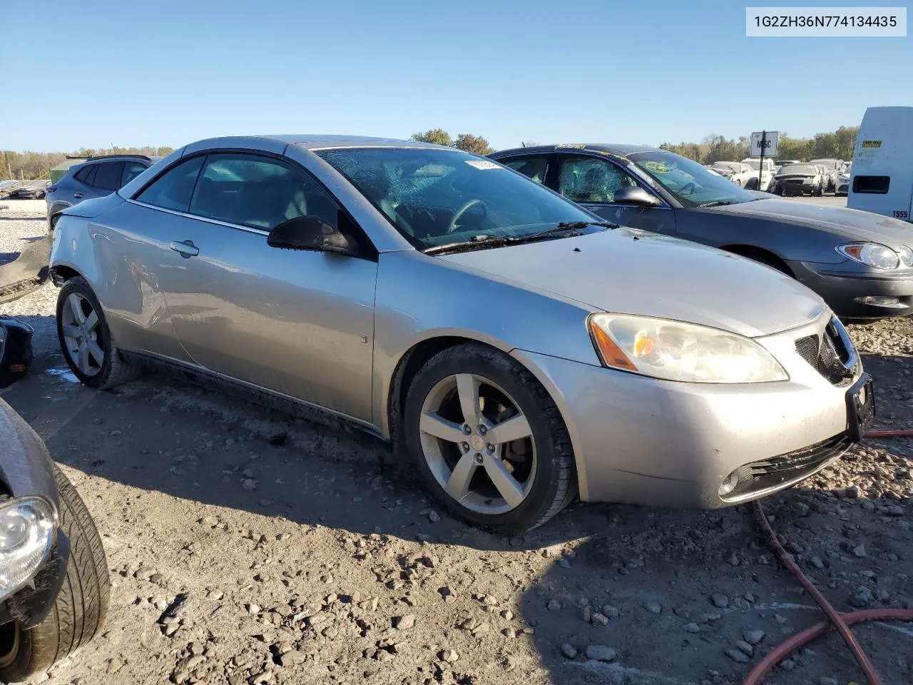 2007 Pontiac G6 Gt VIN: 1G2ZH36N774134435 Lot: 76780594