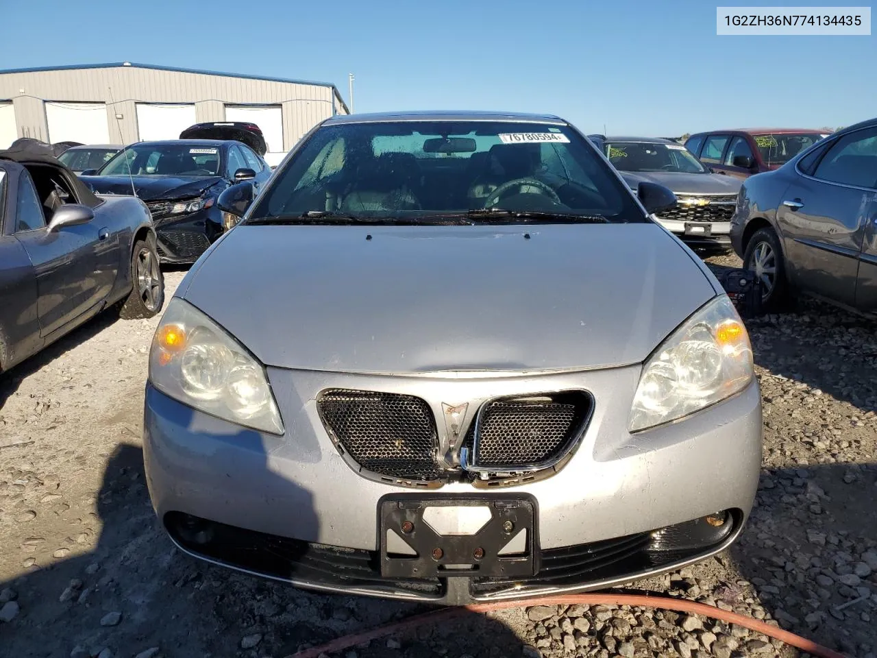 2007 Pontiac G6 Gt VIN: 1G2ZH36N774134435 Lot: 76780594