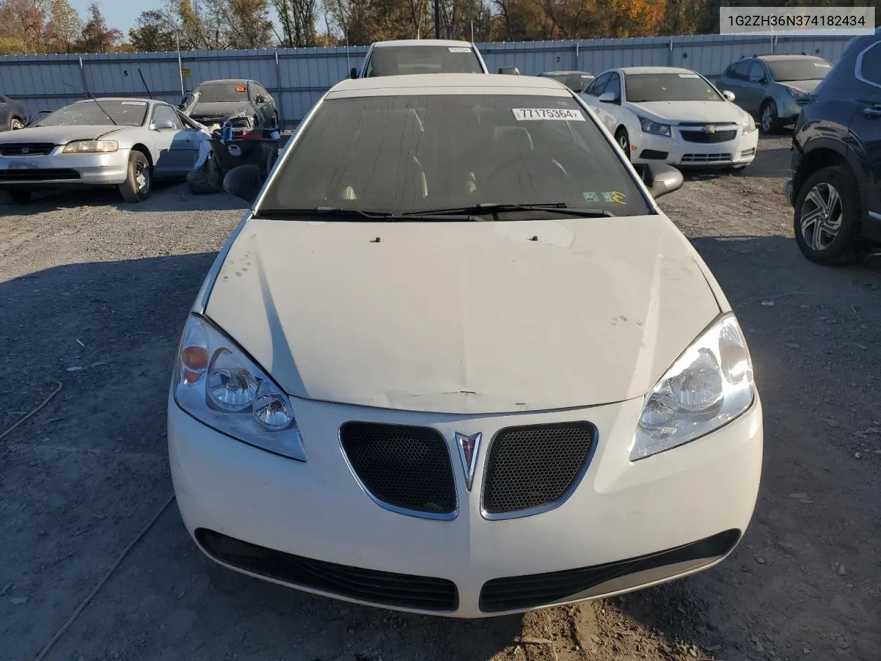 2007 Pontiac G6 Gt VIN: 1G2ZH36N374182434 Lot: 77175364