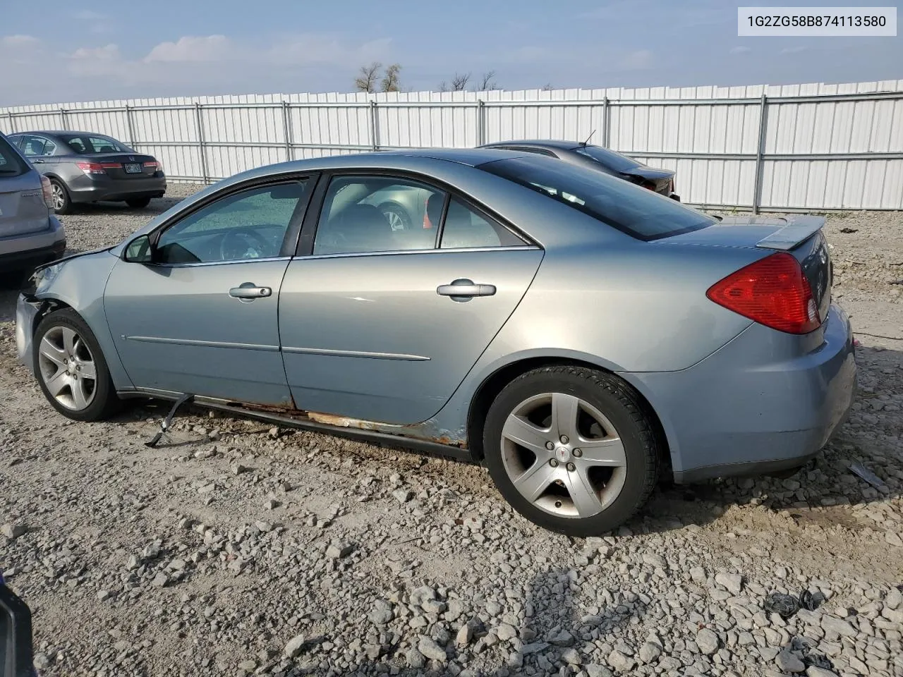 2007 Pontiac G6 Base VIN: 1G2ZG58B874113580 Lot: 77778194