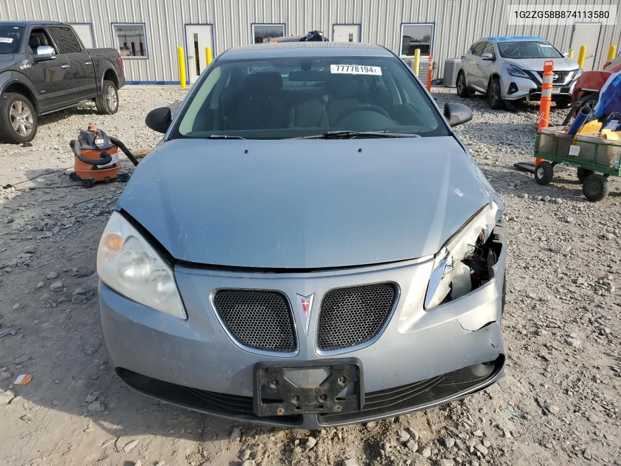 2007 Pontiac G6 Base VIN: 1G2ZG58B874113580 Lot: 77778194