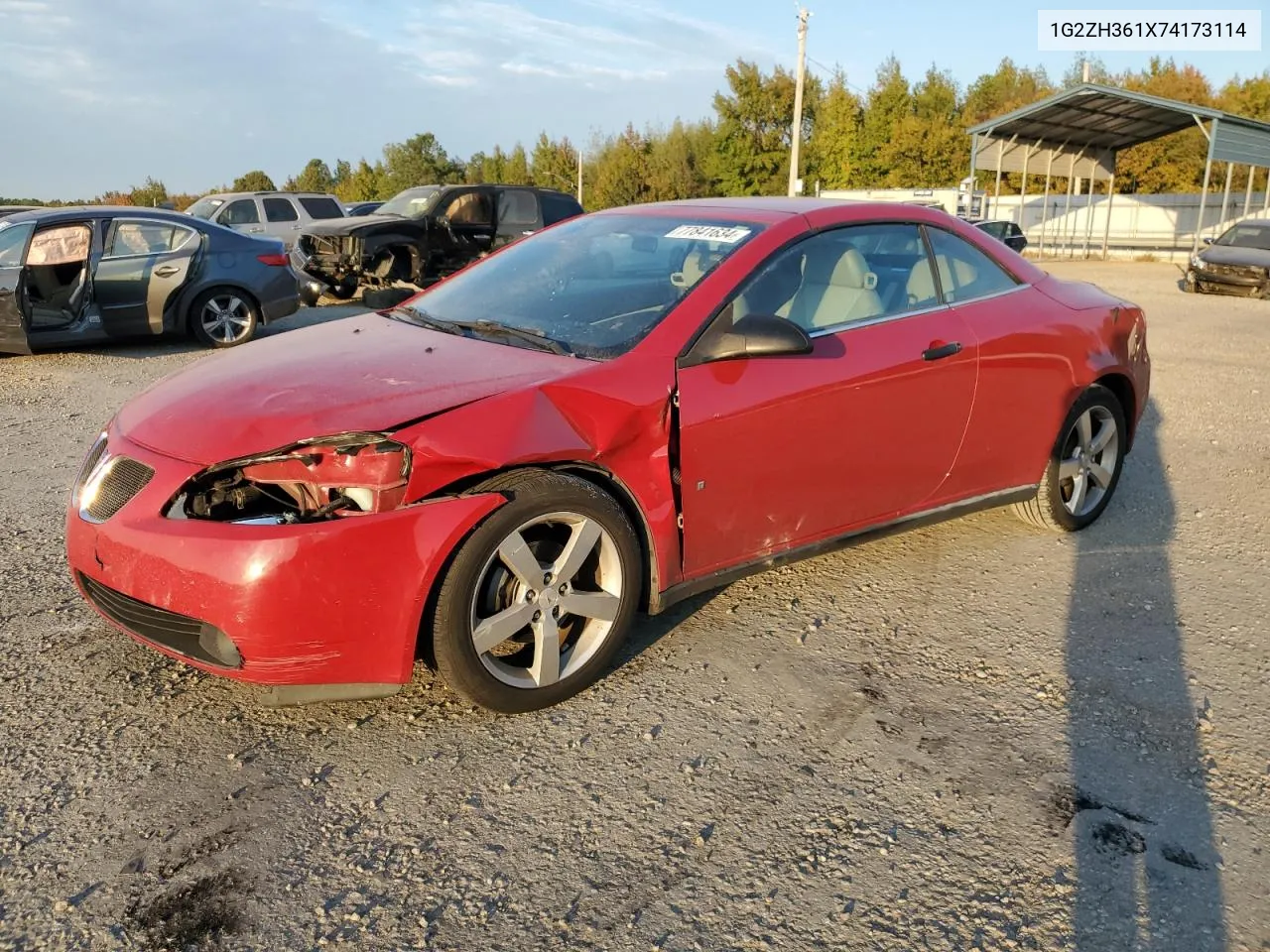 2007 Pontiac G6 Gt VIN: 1G2ZH361X74173114 Lot: 77841634