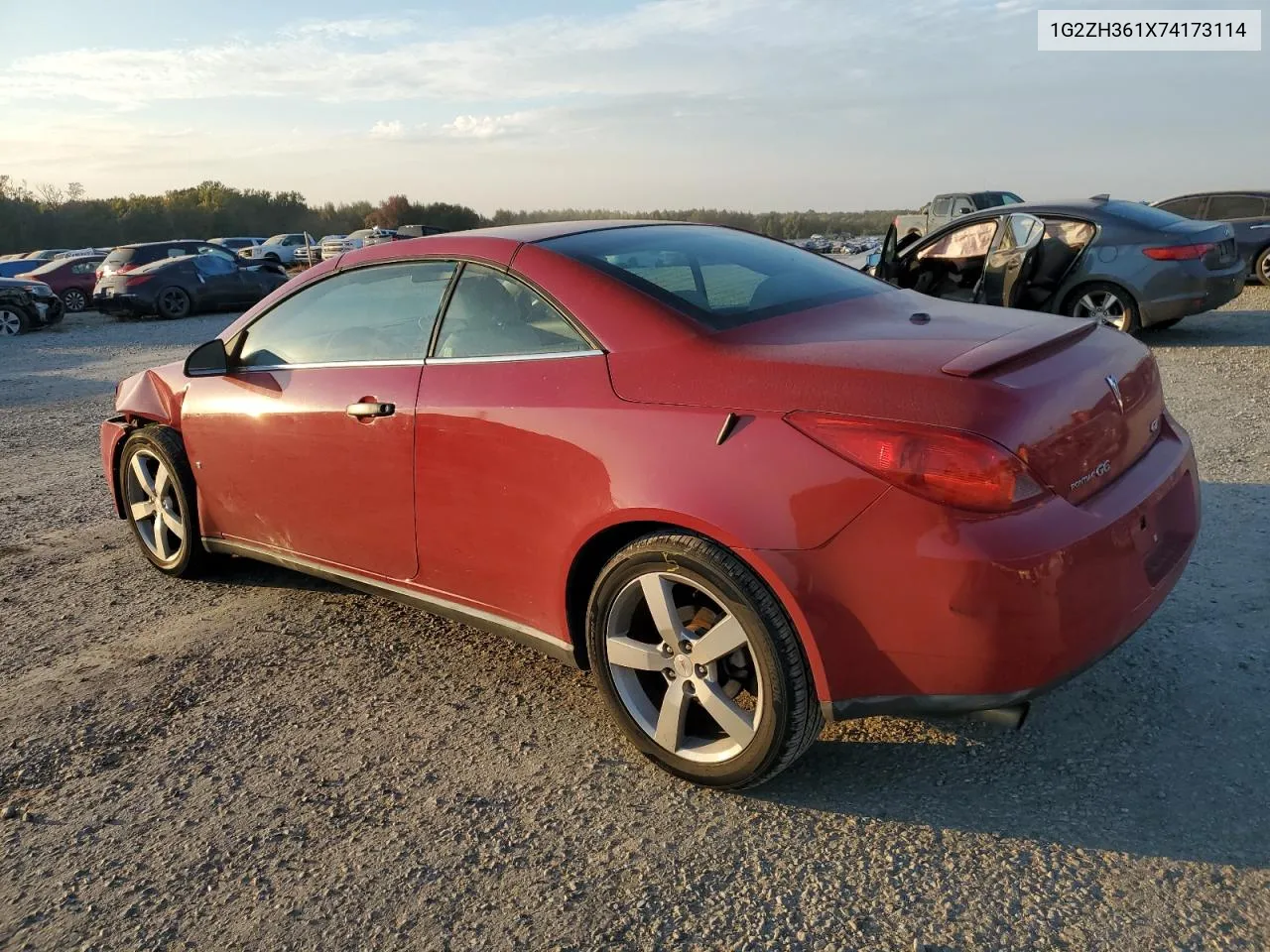 2007 Pontiac G6 Gt VIN: 1G2ZH361X74173114 Lot: 77841634