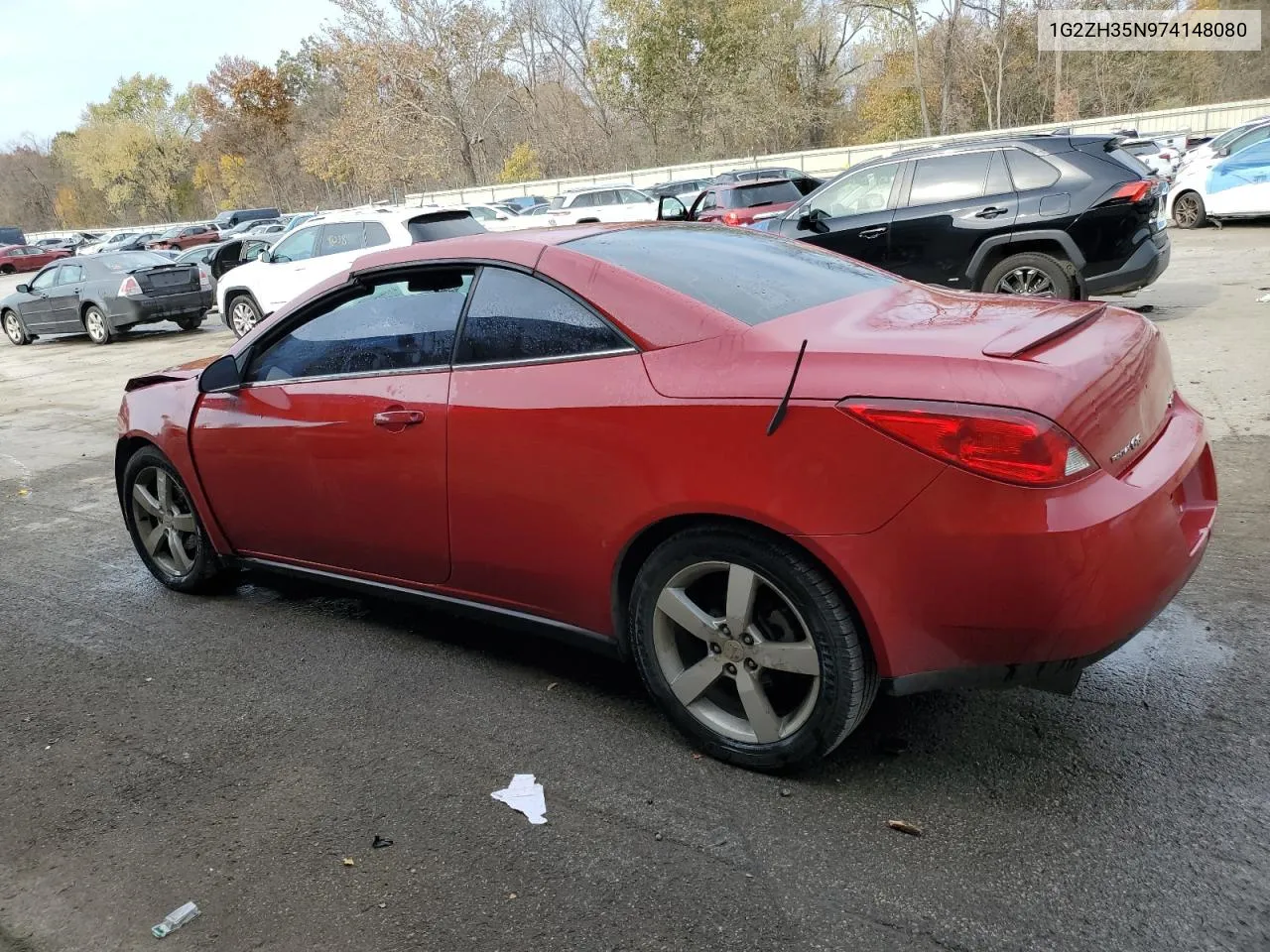 2007 Pontiac G6 Gt VIN: 1G2ZH35N974148080 Lot: 78161194