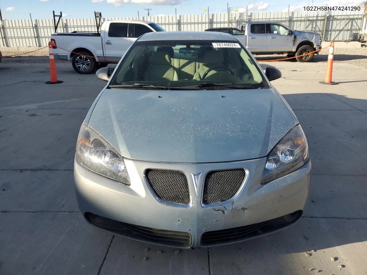 2007 Pontiac G6 Gt VIN: 1G2ZH58N474241290 Lot: 78740024