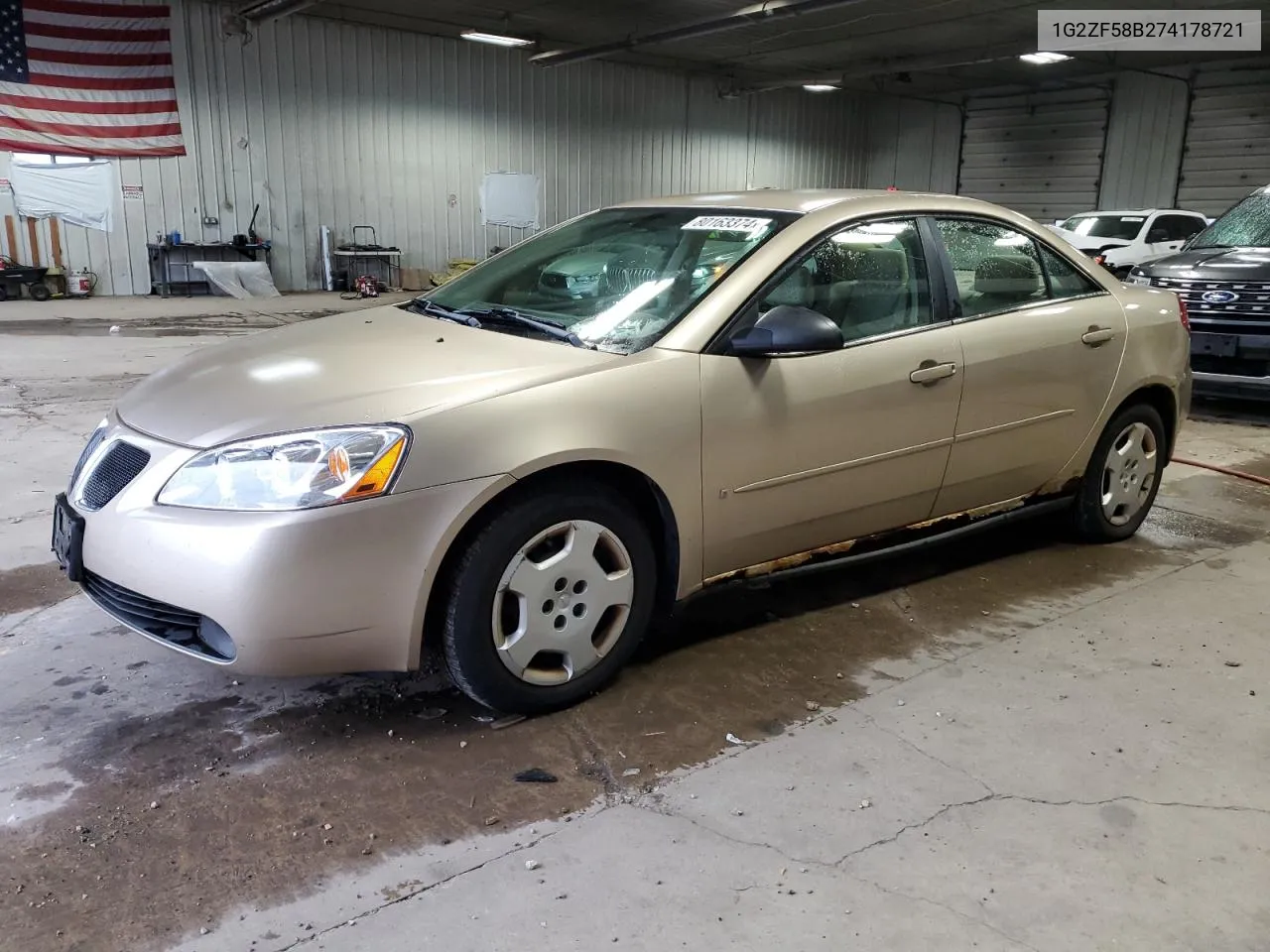 2007 Pontiac G6 Value Leader VIN: 1G2ZF58B274178721 Lot: 80163374