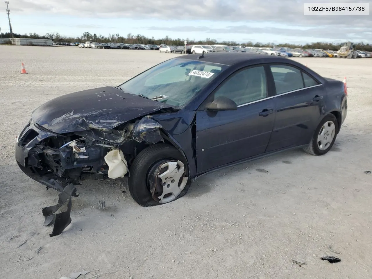 2008 Pontiac G6 Value Leader VIN: 1G2ZF57B984157738 Lot: 40322474