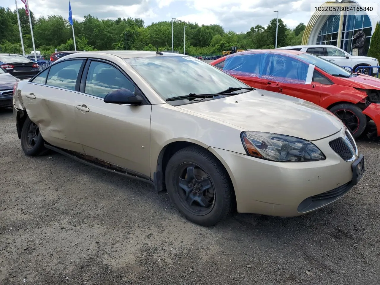 2008 Pontiac G6 Base VIN: 1G2ZG57B084165840 Lot: 56641224