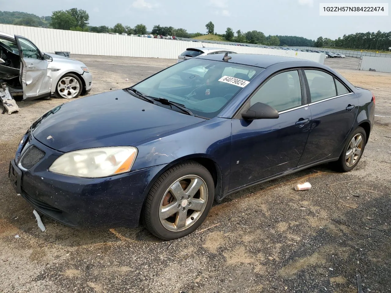 2008 Pontiac G6 Gt VIN: 1G2ZH57N384222474 Lot: 64079824