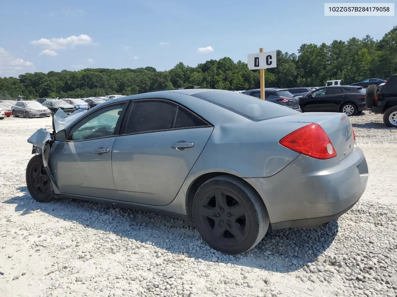 2008 Pontiac G6 Base VIN: 1G2ZG57B284179058 Lot: 67110634