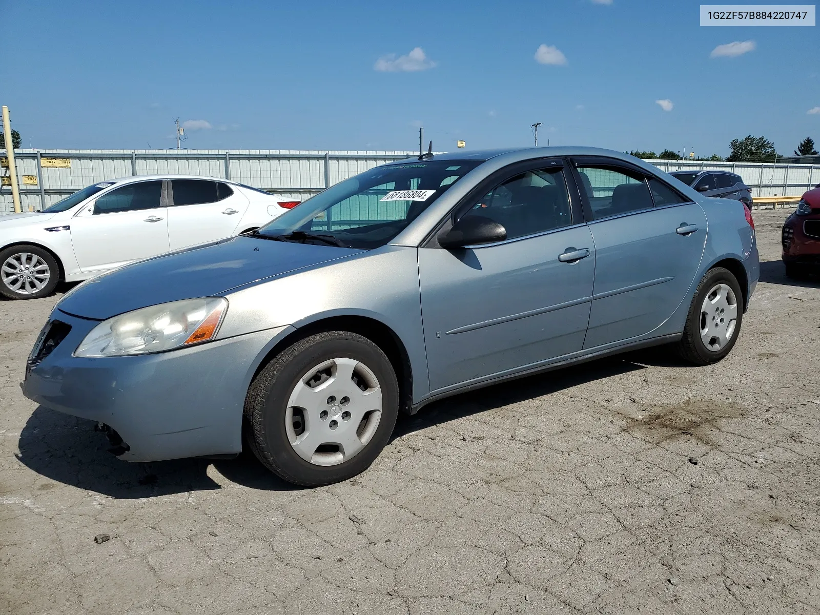 2008 Pontiac G6 Value Leader VIN: 1G2ZF57B884220747 Lot: 68186804