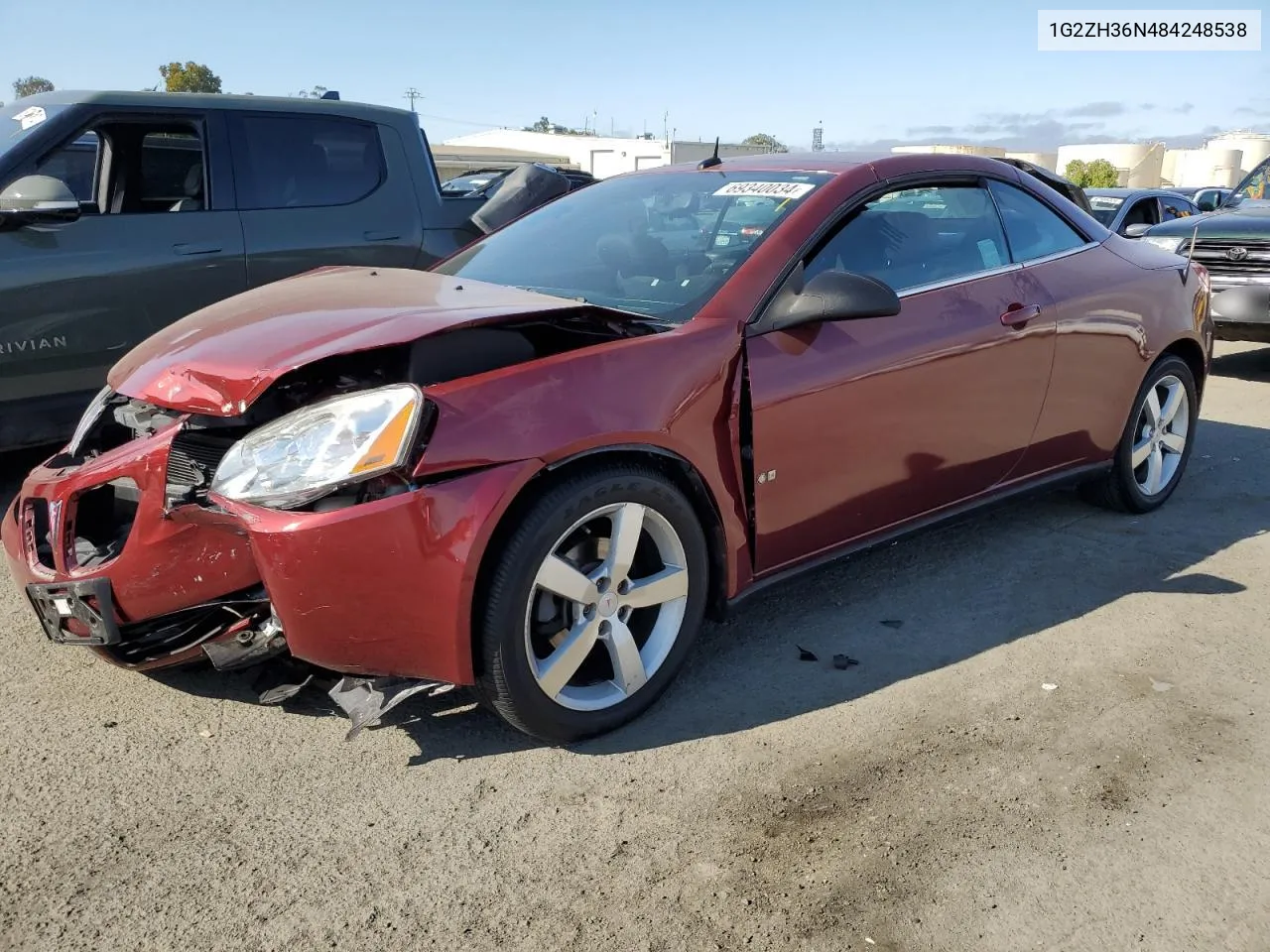 2008 Pontiac G6 Gt VIN: 1G2ZH36N484248538 Lot: 69340034