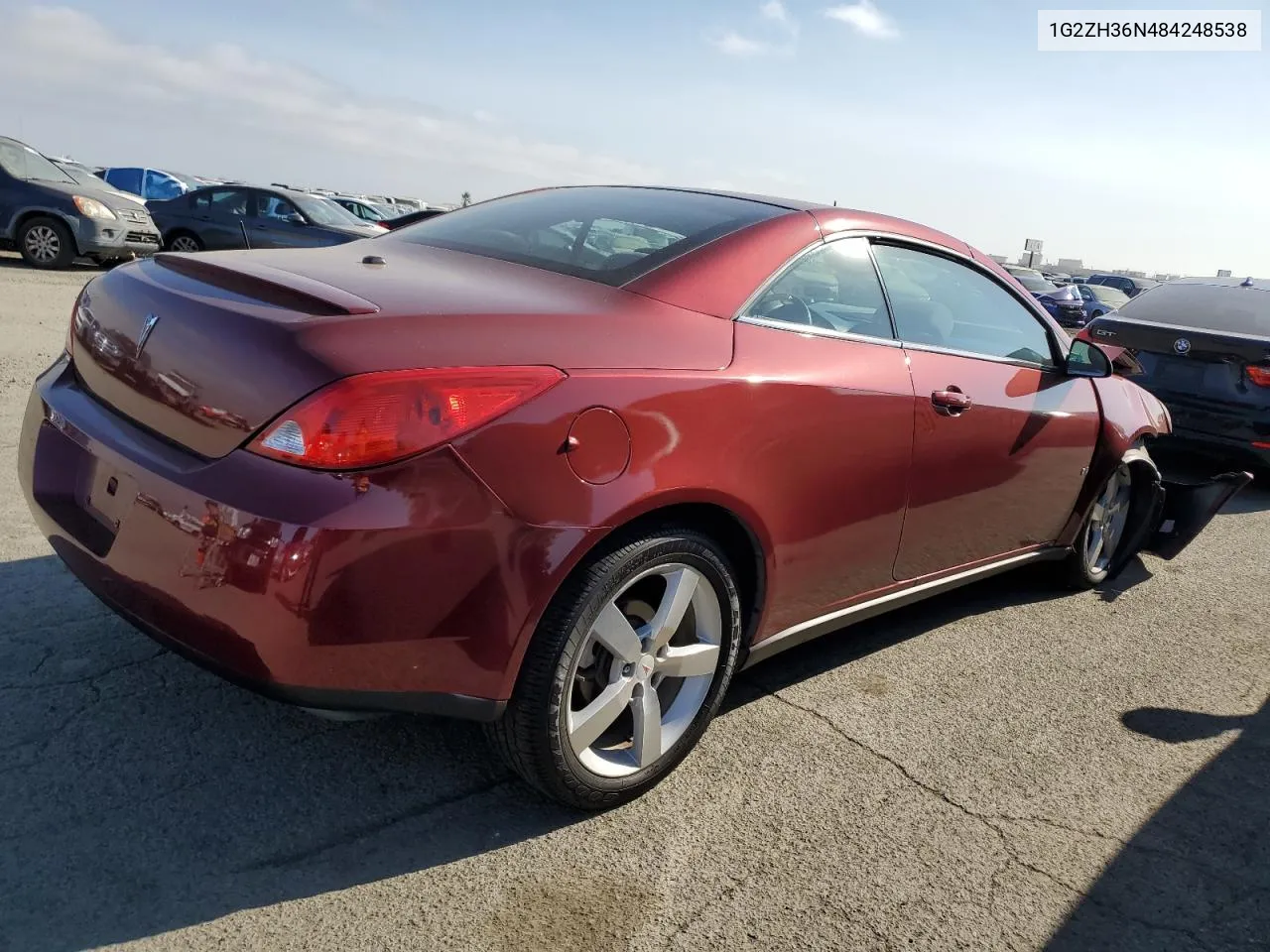 2008 Pontiac G6 Gt VIN: 1G2ZH36N484248538 Lot: 69340034