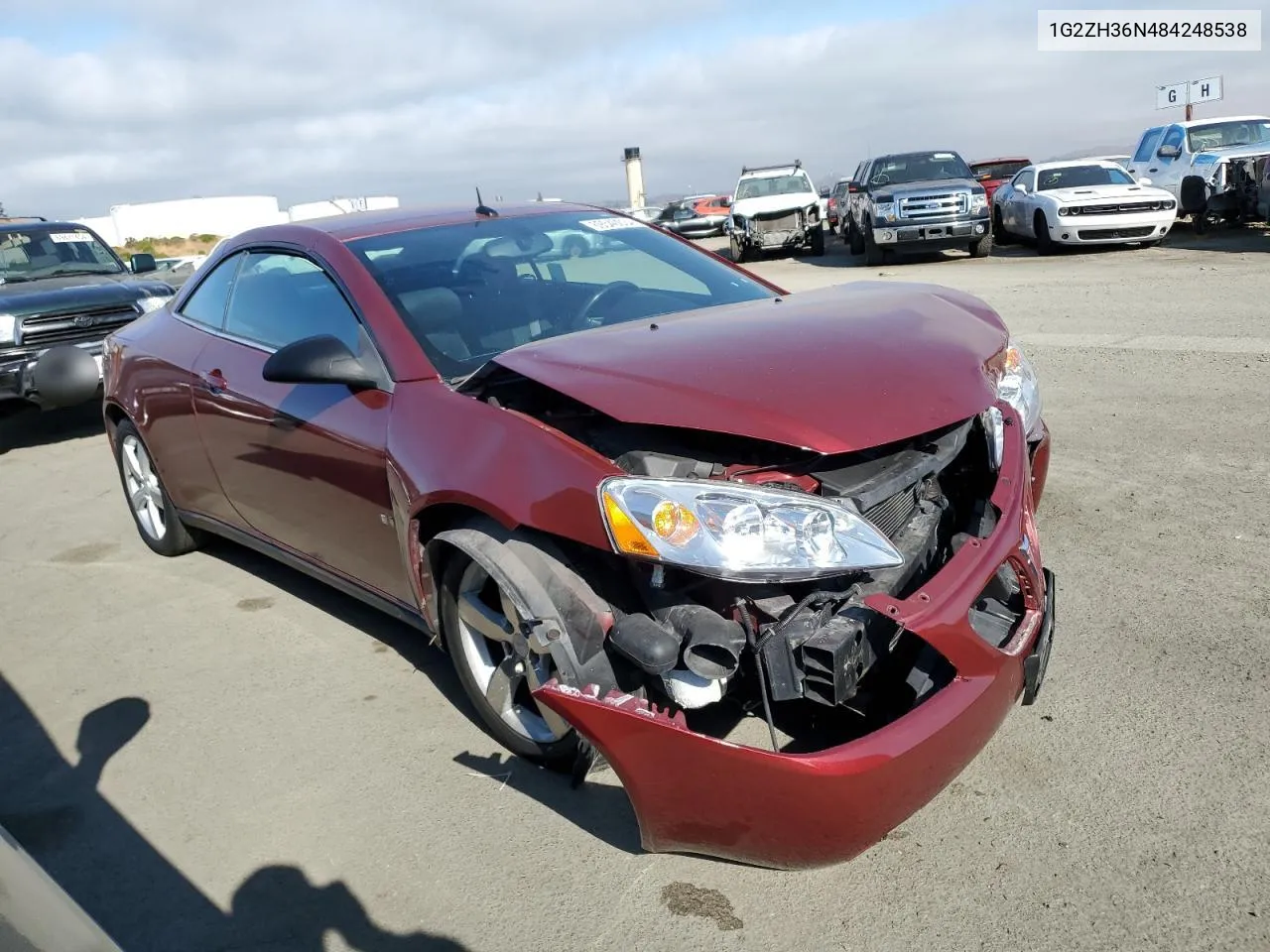 2008 Pontiac G6 Gt VIN: 1G2ZH36N484248538 Lot: 69340034