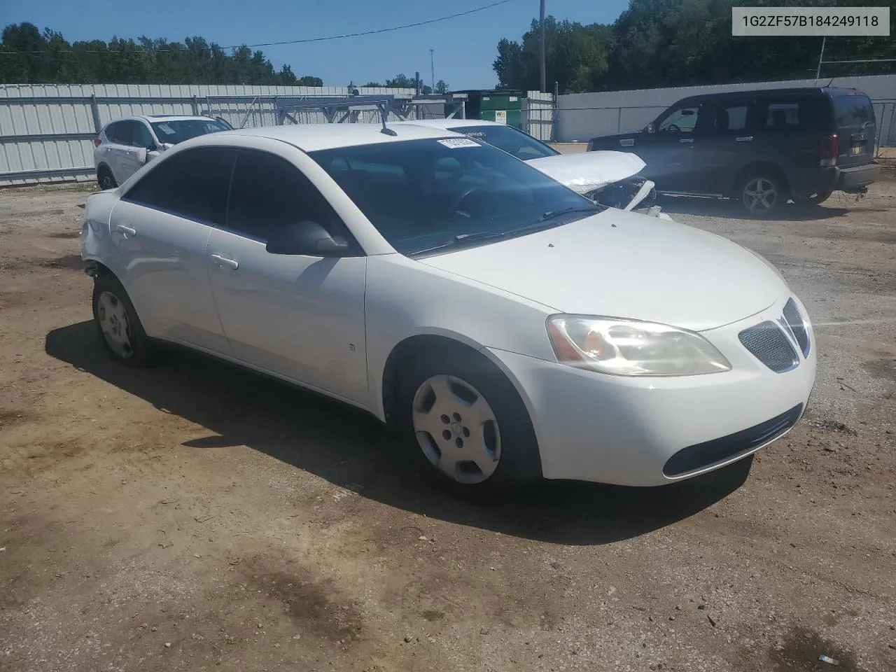 2008 Pontiac G6 Value Leader VIN: 1G2ZF57B184249118 Lot: 70319324