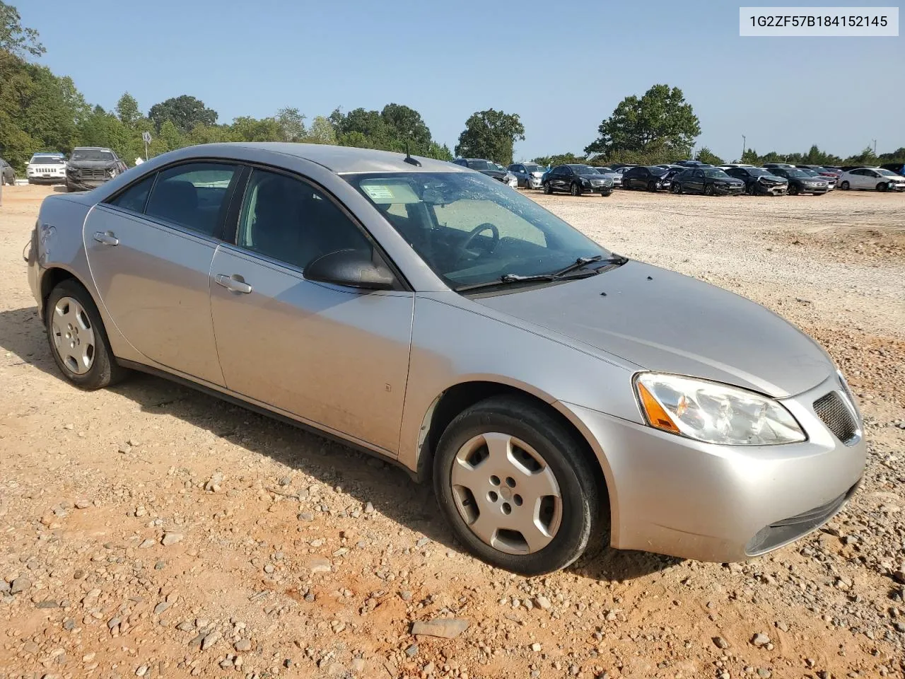 2008 Pontiac G6 Value Leader VIN: 1G2ZF57B184152145 Lot: 70457134